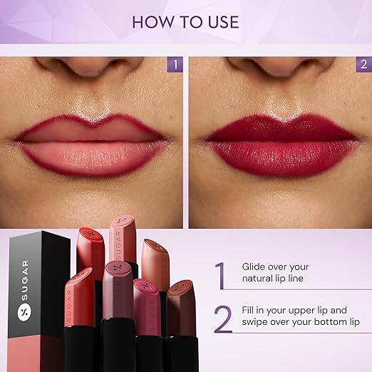 SUGAR Cosmetics Glide Peptide Serum Lipstick with Hyaluronic Acid & Vitamin E