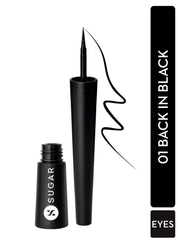 SUGAR Cosmetics Gloss Boss 24Hr Glossy Eyeliner Gel With Brush