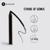 SUGAR Cosmetics Stroke Of Genius Heavy-Duty Kohl with Sharpner