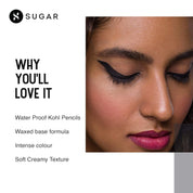 SUGAR Cosmetics Stroke Of Genius Heavy-Duty Kohl with Sharpner