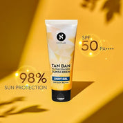 SUGAR Cosmetics Tan Ban Sunscreen SPF50 PA++++ Light Gel with 4% Niacinamide & 1% Hyaluronic Acid