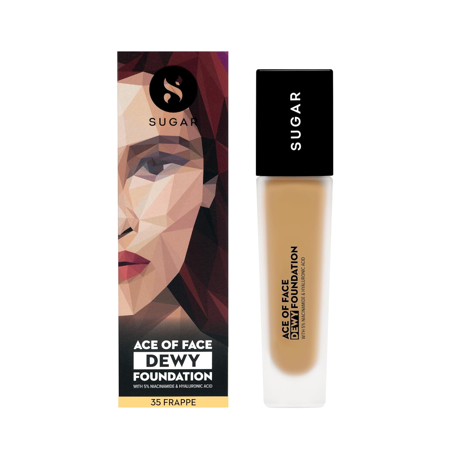 SUGAR Cosmetics Ace Of Face Dewy Foundation with 5% Niacinamide & Hyaluronic Acid