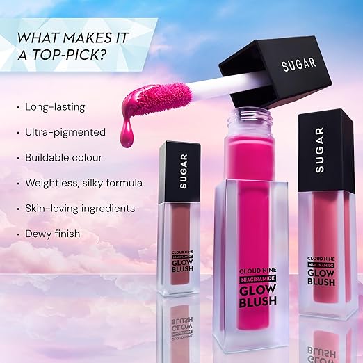 SUGAR Cosmetics Cloud Nine Niacinamide Glow Blush