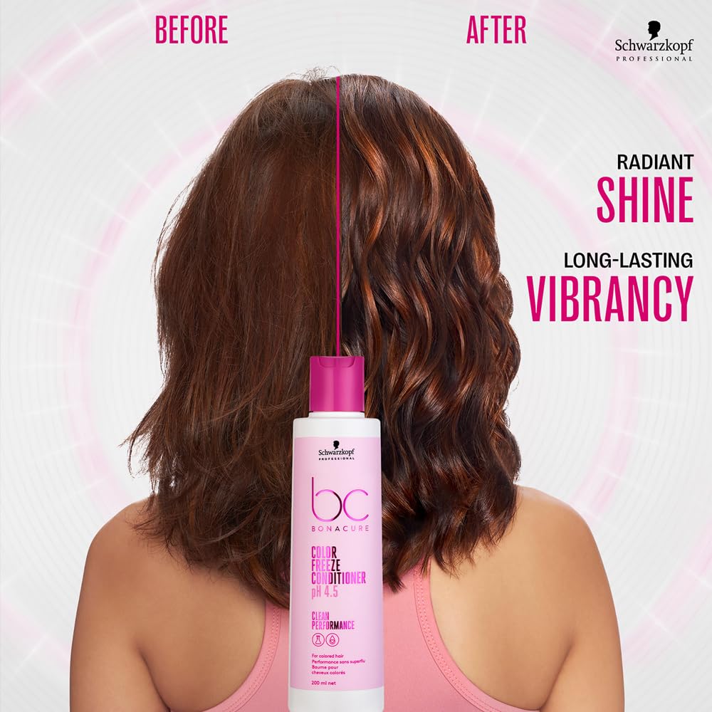 Schwarzkopf Professional Bc Ph4.5 Color Freeze Conditioner, Pink, 200 Ml