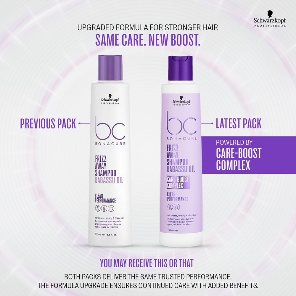 Schwarzkopf Professional Bonacure Frizz Away Shampoo For Men & Women