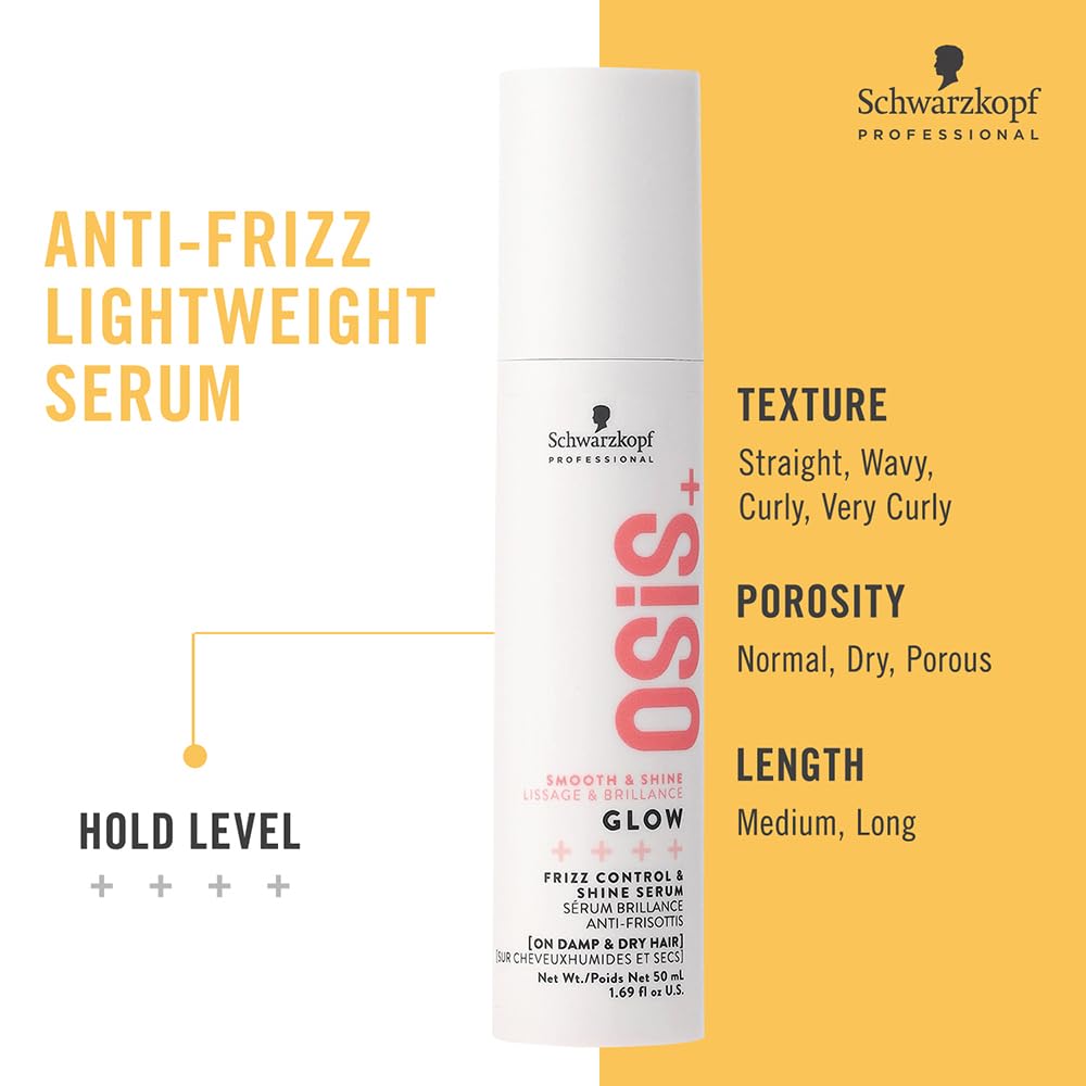 Schwarzkopf Professional OSiS+ Glow Anti-Frizz Shine Serum