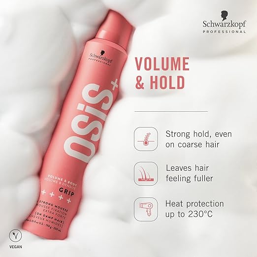 Schwarzkopf Professional OSiS+ Grip Extra Strong Hair Styling Mousse