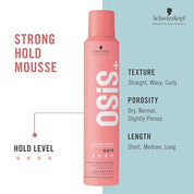 Schwarzkopf Professional OSiS+ Grip Extra Strong Hair Styling Mousse