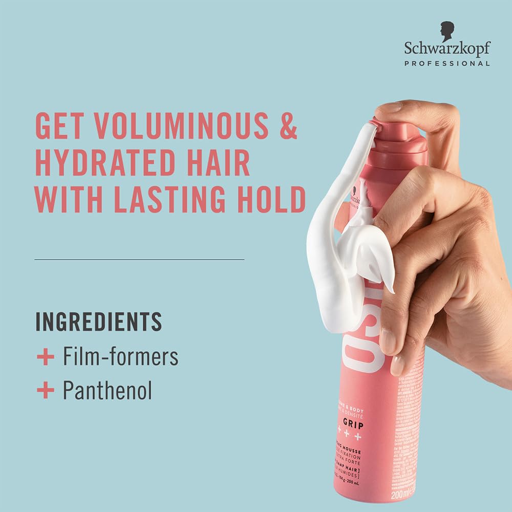Schwarzkopf Professional OSiS+ Grip Extra Strong Hair Styling Mousse