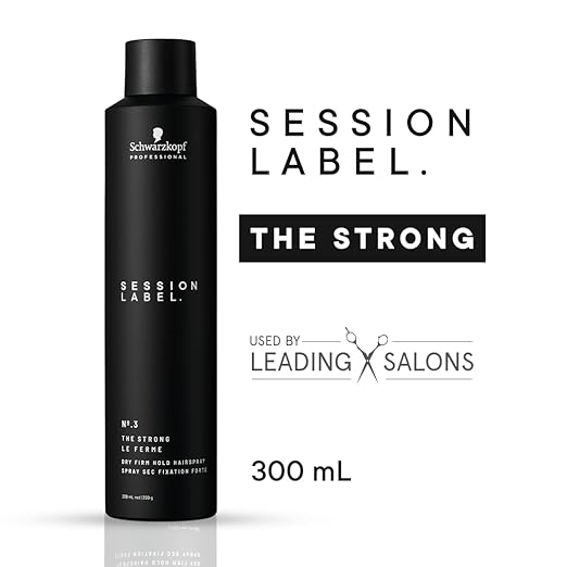 Schwarzkopf Professional Session Label Strong Hold Hair Spray for Men Women