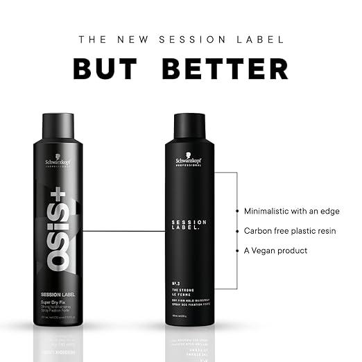Schwarzkopf Professional Session Label Strong Hold Hair Spray for Men Women