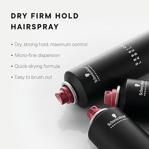 Schwarzkopf Professional Session Label Strong Hold Hair Spray for Men Women