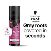 Schwarzkopf Root Retouch Instant Grey Hair Concealer Spray, Sweat And Rain Resistant - Black