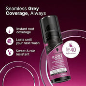 Schwarzkopf Root Retouch Instant Grey Hair Concealer Spray, Sweat And Rain Resistant - Black