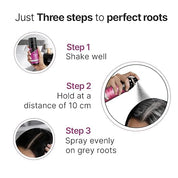 Schwarzkopf Root Retouch Instant Grey Hair Concealer Spray, Sweat And Rain Resistant - Black