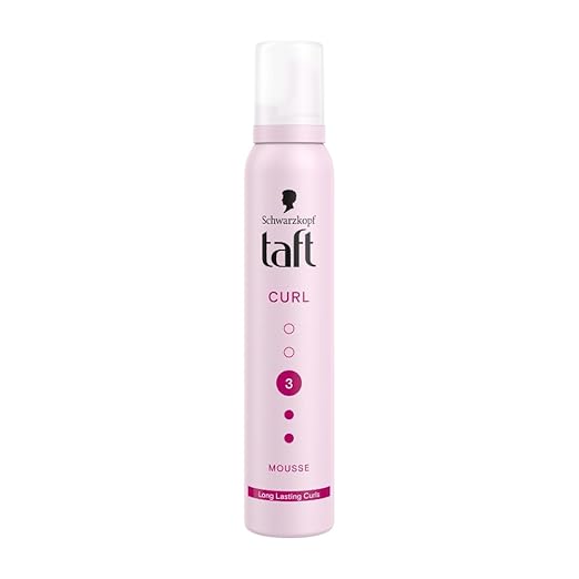 Schwarzkopf TAFT Curl Hold 3 Hair Mousse, For Long Lasting Curls