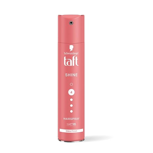 Schwarzkopf TAFT Shine Hair Spray For Shinner Hair With Diamond Luminizer Formula Hold 4, Lasts 24Hr+ Protects From Wind And Humidity, No Stickiness, Easy To Brush Out, For Salon Like Finish - 250Ml
