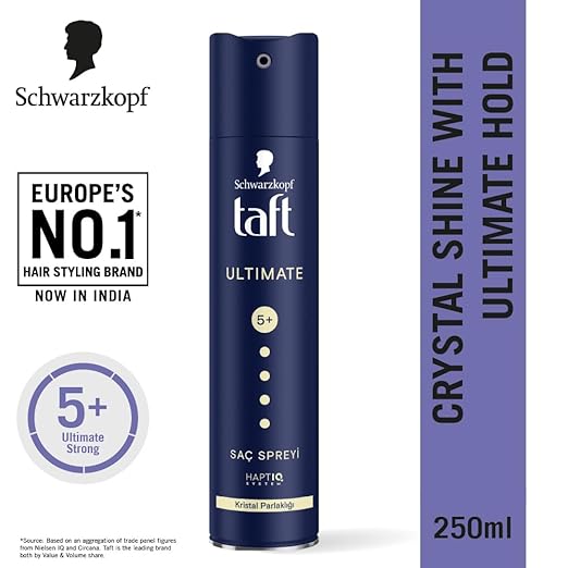 Schwarzkopf TAFT Ultimate Hair Spray For Hair With Crystal Shine