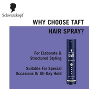 Schwarzkopf TAFT Ultimate Hair Spray For Hair With Crystal Shine