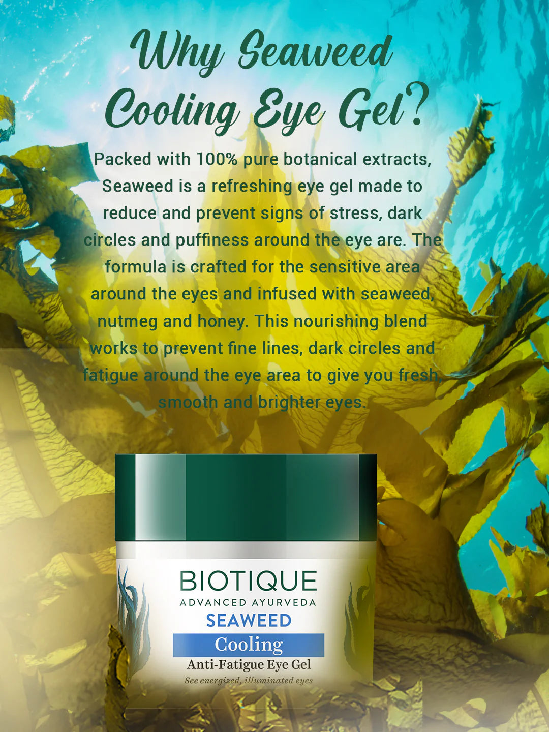 Biotique Seaweed cooling anti-fatigue eye gel