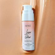 RENEE Lumi Glow Highlighting Liquid Foundation - Satin Ivory | Dewy Finish, Buildable Coverage & 3D Glow | Hydrates & Smoothens For Luminous Skin | With Hyaluronic acid & Niacinamide | 30ml