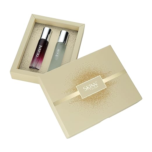 Skinn By Titan Gift Pack of Raw & Celeste (25 ml x 2) EDP