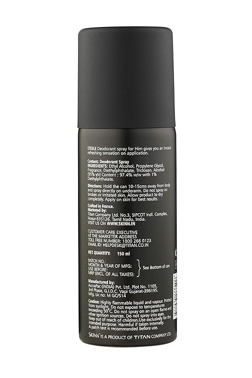 Skinn By Titan  Men Steele Deo - 150 ml