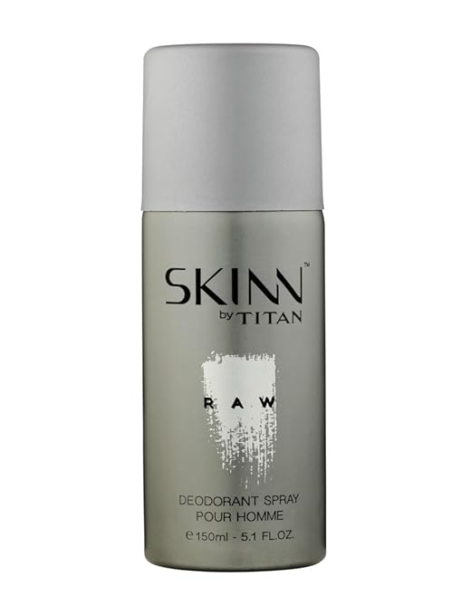 Skinn By Titan Raw Long-lasting Deodorant Spray For Men - 150 mL
