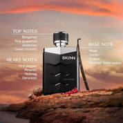Skinn By Titan , Steele Long Lasting Fresh Edp For Men - 100 Ml