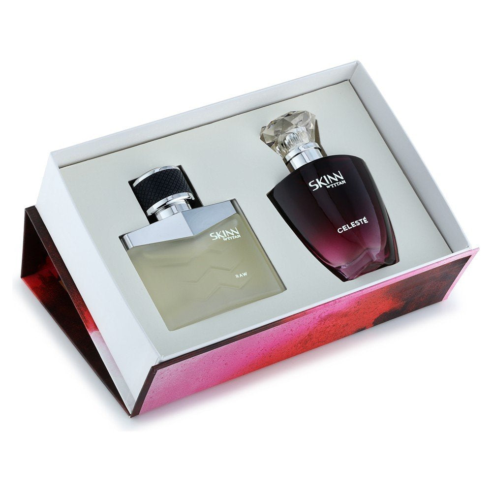 Skinn By Titan Gift Pack of Raw & Celeste (25 ml x 2) EDP