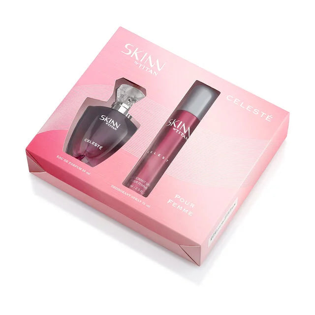 Skinn by Titan | Celeste EDP & Deo Gift Pack for Women (50ml + 75ml)