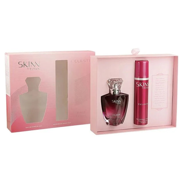 Skinn by Titan | Celeste EDP & Deo Gift Pack for Women (50ml + 75ml)
