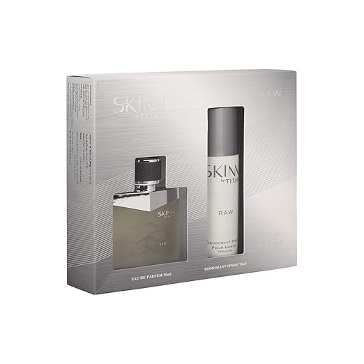 Skinn by Titan | Raw EDP & Deo Gift Pack for Men (50ml + 75ml)