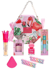 Whimsy Beauty Sparkle & Polish Beauty and Nail Kit | Safe Beauty Set for Girls & Teens | Nail Colours, Lip Tint & Lip Gloss