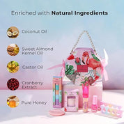 Whimsy Beauty Sparkle & Polish Beauty and Nail Kit | Safe Beauty Set for Girls & Teens | Nail Colours, Lip Tint & Lip Gloss