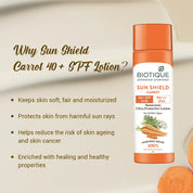 Biotique Sun shield carrot sunscreen 120ml spf 40+