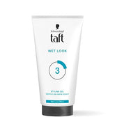 Schwarzkopf Taft Wet Hair Gel, 24-hour wet look effect, Extra Hold 3 with no stickiness