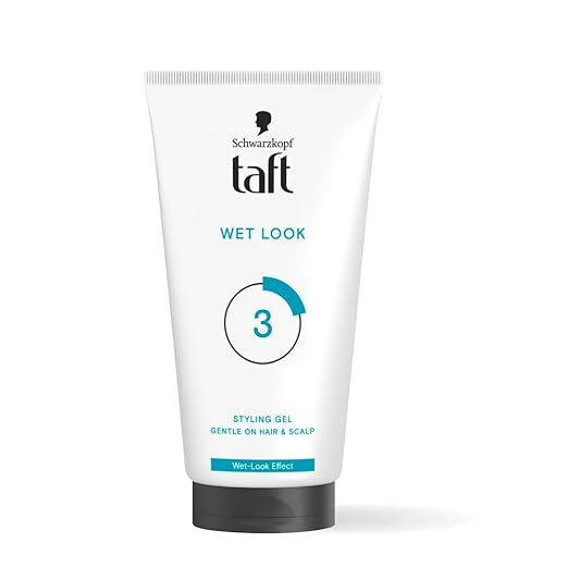 Schwarzkopf Taft Wet Hair Gel, 24-hour wet look effect, Extra Hold 3 with no stickiness