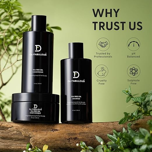 De Fabulous Tea Tree Oil Shampoo-250 ml |All hair types | Scalp Health | Sulphate Free