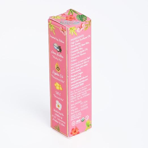 Whimsy Beauty Tinted Lip Balm for Kids, Non-Toxic Lip Balm for Dry and Chapped Lips, Hydrating and Nourishing Lip Care for Smooth Moisturised Lips, 4 to 16 years, Organic, Chemical Free (Pinky Pie)