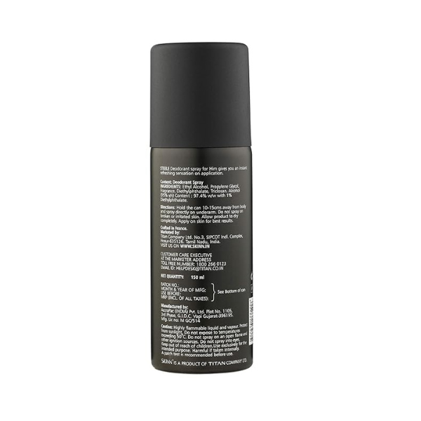 Skinn By Titan  Men Steele Deo - 150 ml