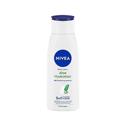 NIVEA Aloe Hydration Body Lotion, 400ml | 72H Moisturization | With Deep Moisture Serum & 100% Natural Aloe Vera Extracts | All Skin Types