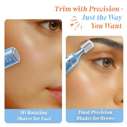 Urban Yog 7-in-1 Trimmer for Women All in One | 100 Minutes Runtime | Full Body Grooming for Eyebrows, Upper Lips, Nose, Arms, Legs, Underarms & Bikini | Trimmer Women for Private Part | Waterproof & Gentle