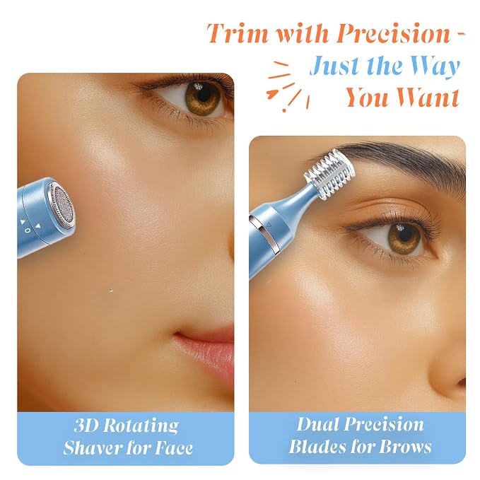 Urban Yog 7-in-1 Trimmer for Women All in One | 100 Minutes Runtime | Full Body Grooming for Eyebrows, Upper Lips, Nose, Arms, Legs, Underarms & Bikini | Trimmer Women for Private Part | Waterproof & Gentle