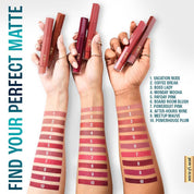 Lakme 9to5 Hya Matte, After Hours Liquid Lipstick for Soft and Supple Lips, with Hyaluronic Acid & Vitamin E, Matte Finish, Smudge-Proof, Long-Lasting, for Women, 5.3 ml,