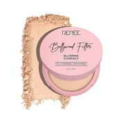 RENEE Bollywood Filter Blurring Compact - Fudge Fuzz | Pore Minimising, Matte Finish, Full Coverage, Rich Pay-off | Blurs Pores & Blemishes | 9g