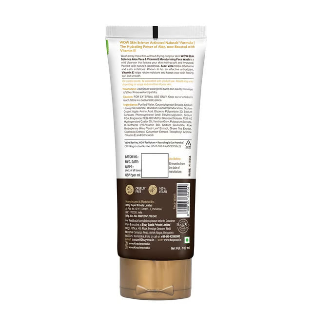 WOW Skin Science Hydrating Aloe Vera Face Wash