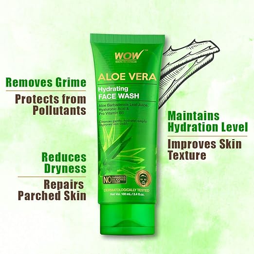 WOW Skin Science Hydrating Aloe Vera Face Wash