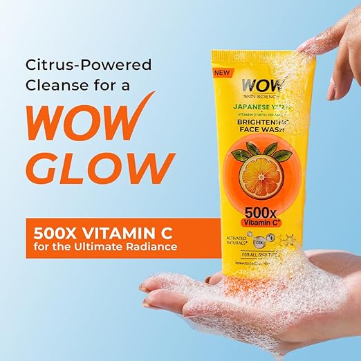 WOW Skin Science Japanese Yuzu + Vitamin C with Ceramide Brightening Face Wash