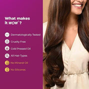 WOW Onion Black Seed Hair Oil - Controls Hair Fall - No Mineral Oil & Silicones